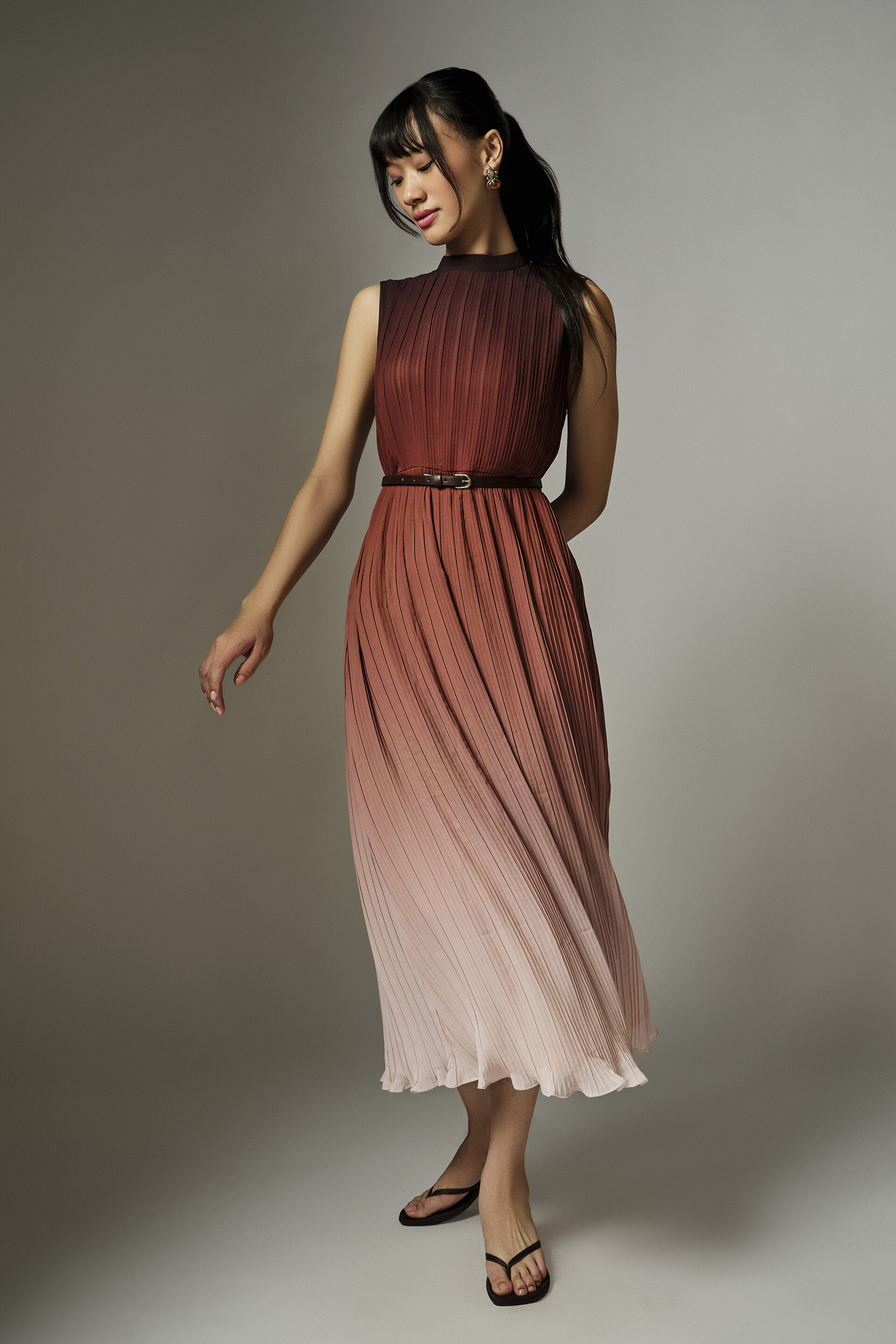 Zoa Brown Dress, Brown, image 4